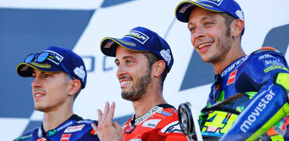 Kalahkan Rossi, Dovizioso Juara GP Inggris thumbnail
