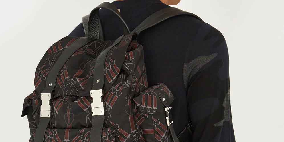Backpack Mewah Nylon dari Valentino