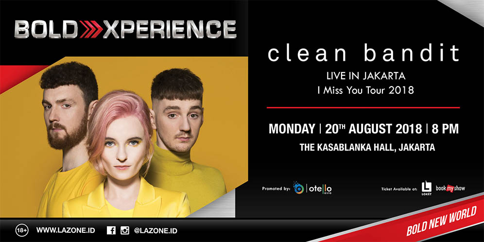 Jangan Sampai Kelewatan! Clean Bandit Konser 20 Agustus di Jakarta thumbnail