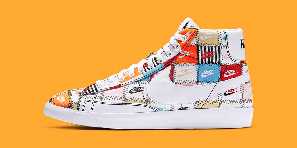 blazer high patchwork