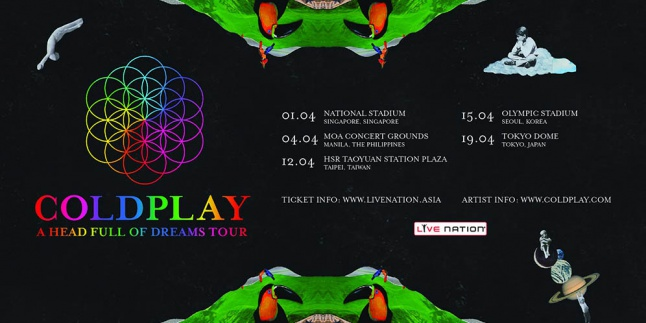 Buruan Nabung! Coldplay Konser di Singapura April 2017