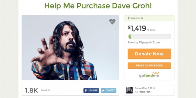 Fans Ini Kumpulkan Duit Buat Ketemu Dave Grohl