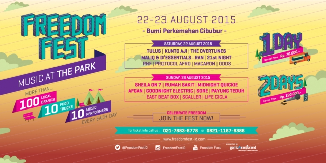 Freedom Festival "Konser Musik Taman Terbesar"