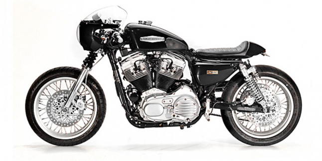 Harley Davidson Sportster Jadi Cafe Racer