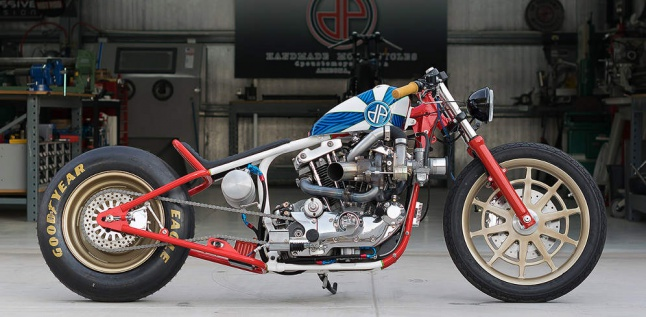 Ini Modif Brutal! Hot-Rodded Ironhead Sportster Dengan Turbo