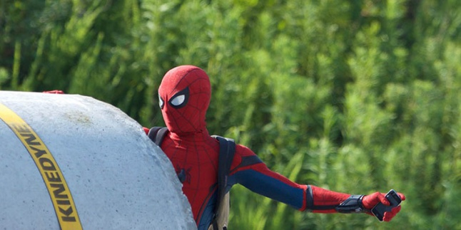 Ini Penampakan Spider-Man dari Lokasi Syuting