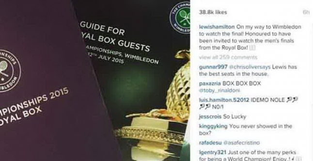 Lewis Hamilton: SALAH KOSTUM, GAGAL NONTON WIMBLEDON