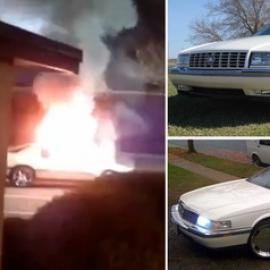 Tidak Dibelikan Es Krim, Seorang Wanita Bakar Mobil Pacarnya