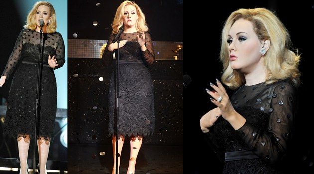 Adele Emosional Lihat Patung Lilinnya di Madame Tussauds