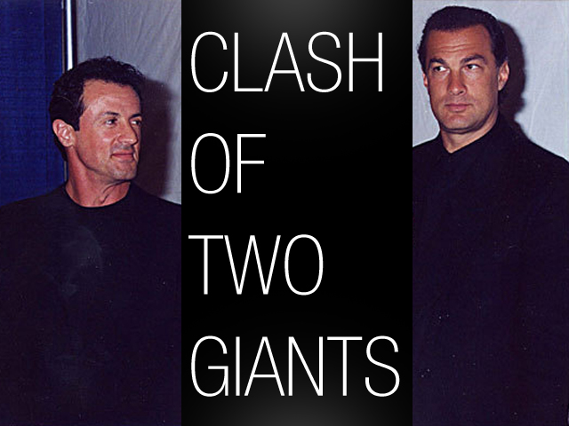 Sylvester Stallone 'Benturkan' Steven Seagal ke Dinding