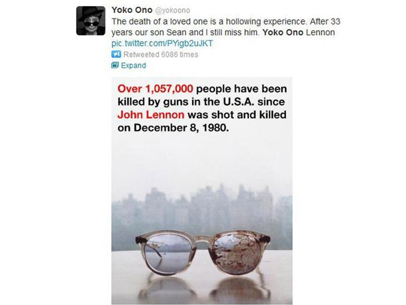 Yoko Ono Pamer Foto Kacamata Berdarah Lennon!  thumbnail