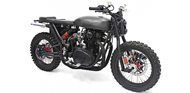 Yamaha XS650 Dibuat White Collar Bikes Siap Berperang 