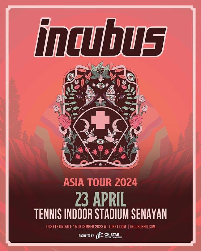 Incubus Asia Tour 2024 di Jakarta