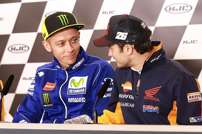 Valentino Rossi dan Marc Marquez di MotoGP 2024