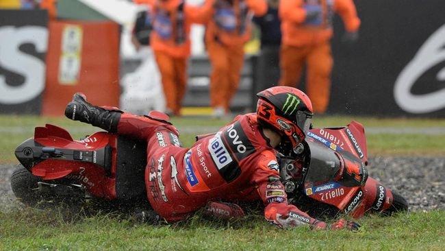 Fabio Quartararo 9 kali terjatuh di MotoGP 2023