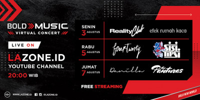 ERK Hingga Danilla Siap Tampil di Bold Music Virtual Concert thumbnail