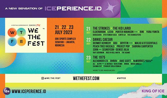 Music Festival We The Fest 2023 LAzone dan Iceperience