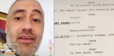 Taika Waititi Membagikan Script Palsu