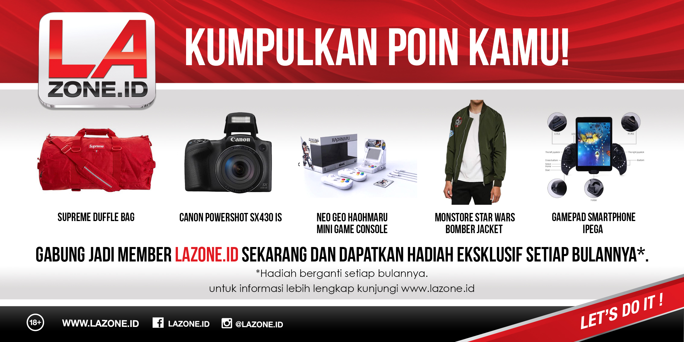 Ada Jaket Star Wars sampai Konsol Game dan Kamera Buat Lo!
