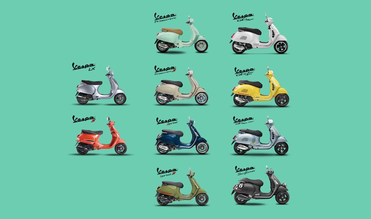 Warna-warni Vespa Makin Fresh
