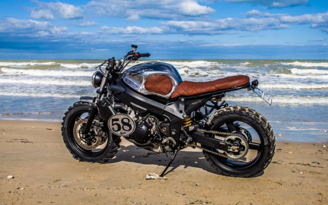 Triumph Sport Ini Disulap Jadi Scrambler Kekar