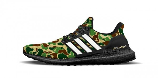 Mereka-reka Bentuk Kolaborasi adidas UltraBoost x BAPE