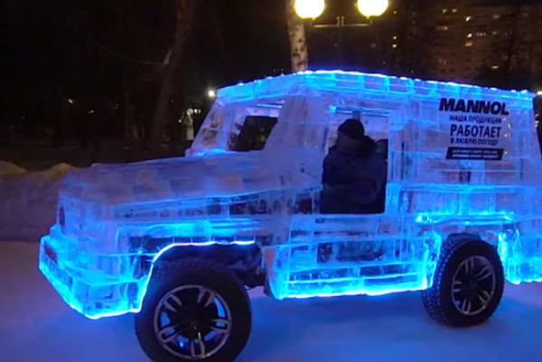 Gokil, Mobil SUV Ini Terbuat dari Es Batu
