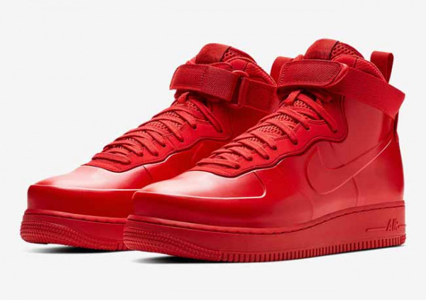 Red and Bold! Nike Air Force 1 Foamposite dalam Warna All Red