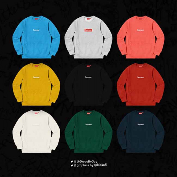 Supreme Keluarkan Crewneck Sweater Logo Kotak