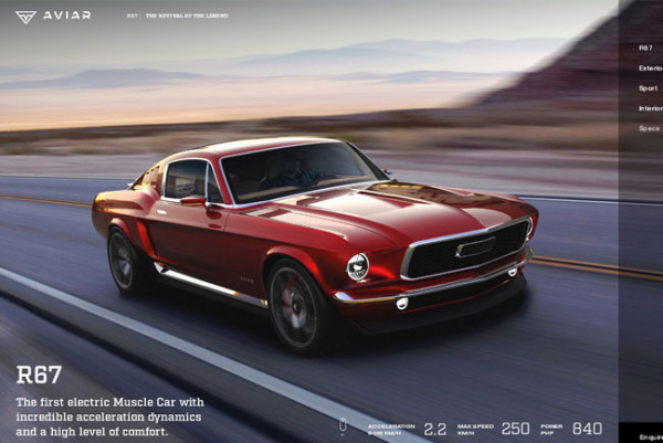 Cuma Ini Nih Mobil Listrik dengan Tampilan Klasik ala Mustang!