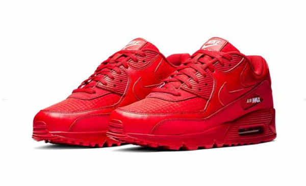 Nike Air Max 90 Dipermak Total dengan Warna Merah