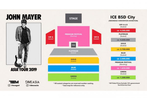 Tiket Konser John Mayer di Indonesia Ludes