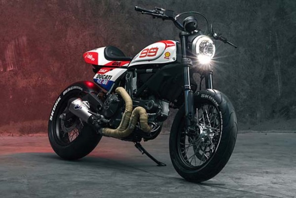 Ekor Ducati Scrambler Bergaya Desmosedici