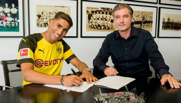 Dilepas Madrid, Achraf Hakimi Siap Berkembang Di Dortmund